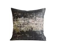 THE-TINOART Black & Gold Modern Luxury Pillow Cover 18x18 - Jacquard Embroidery with Metallic Thread, Reversible Decorative Throw Pillow Cover for Sofa/Bed, Velvet Backing
