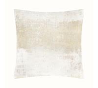 THE-TINOART Cream Gold Throw Pillow Covers 22"X22" Splashed Gold Cream Jacquard Pillow Covers Reversed Cream White Velvet Square Cushion Covers for White Couch Sofa Living Room Bedroom Car 1Piece