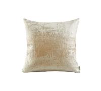 THE-TINOART Cream Pillow Covers Gold Splashed Throw Pillow Covers Reversed Soft Velvet Beige Gold Square Cushion Cover Pillow Cover for Couch Bed and Chair Cream Beige 18 x 18 inches 1Piece