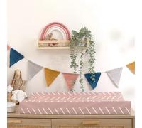Anti-Roll Changing Mat - Castaway (Dusty Pink) The Tiny Bed Company Dusty Pink One Size