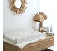 The Tiny Bed Company Anti-Roll Changing Mat - Palm Bay (Greige)