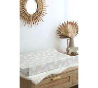 The Tiny Bed Company Anti-Roll Changing Mat - Palm Bay (Greige) in Beige The Tiny Bed Company Beige