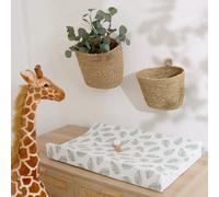 The Tiny Bed Company Anti-Roll Changing Mat - Palm Bay (Lush Green)