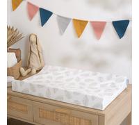 The Tiny Bed Company Anti-Roll Changing Mat - Palm Bay (Natural Stone) in Light Stone The Tiny Bed Company Light Stone