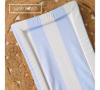 The Tiny Bed Company Baby Changing Mat Hamptons - Soft Blue