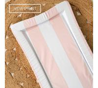 The Tiny Bed Company Baby Changing Mat Hamptons - Soft Pink in Light Pink The Tiny Bed Company Light Pink