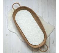 The Tiny Bed Company Basket Changing Mat - Melbourne (Greige)