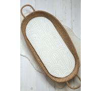 The Tiny Bed Company Basket Changing Mat - Melbourne (Greige) in Grey The Tiny Bed Company Grey