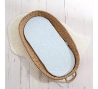 The Tiny Bed Company Basket Changing Mat - Melbourne (Ocean Blue) in Light Blue The Tiny Bed Company Light Blue