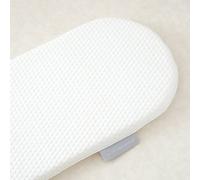 The Tiny Bed Company Coconut Coir & Wool Natural Moses Basket Mattress - 74 x 28cm in White The Tiny Bed Company White Moses