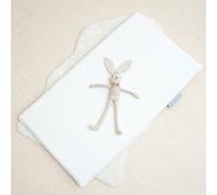 The Tiny Bed Company Coir & 100% Wool Crib Mattress To Fit SnüzPod 4 75.5 x 40cm in White The Tiny Bed Company White Crib