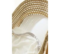 The Tiny Bed Company Premium Cotton Moses Basket Fitted Sheet - 74 x 28cm in White The Tiny Bed Company White Moses