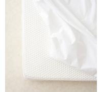 The Tiny Bed Company Waterproof Fitted Mattress Protector to fit SnüzKot - 117 X 68cm in White | Size: Cot The Tiny Bed Company White Cot