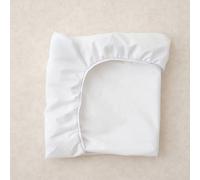 The Tiny Bed Company Waterproof Mattress Protector to fit Nuna Sena Aire - 94 x 66cm in White | Size: Travel Cot The Tiny Bed Company White Travel Cot