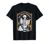 The Toilet Prophet Skeleton Bathroom Humor Gothic T-Shirt