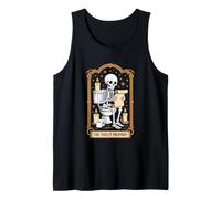 The Toilet Prophet Skeleton On Toilet Scroll Humor Tank Top