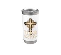 The Tomb is Empty Easter Resurrection Cross Stainless Steel Insulated Tumbler