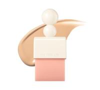 THE TOOL LAB Magnet Styler Radiant Dual Puff, Liquid Foundation Application with Silicone Spatula & Tapping Puff, Liquid Cream Makeup Blending Tool, Korean Makeup (1 Count)