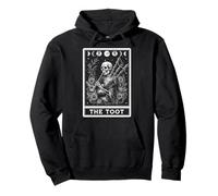 The Toot Bagpipe Bagpiper Bagpipe Player Tarot Card Skeleton Pullover Hoodie