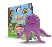 The Tooth Brigade Book and Bubbles Octopus Tooth Fairy Pillow Bundle, Interactive Set Includes 8" Plush Toy with Lost Tooth Pocket and The Tooth Fairy's Best Day Ever! Hardcover Book