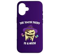 The Tooth Fairy Is A Myth Dentist Dental Hygienist Halloween Case for iPhone 16