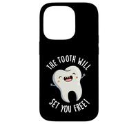 The Tooth Will Set You Free Funny Dental Pun Case for iPhone 14 Pro