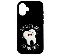 The Tooth Will Set You Free Funny Dental Pun Case for iPhone 16