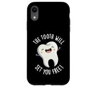 The Tooth Will Set You Free Funny Dental Pun Case for iPhone XR