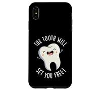 The Tooth Will Set You Free Funny Dental Pun Case for iPhone XS Max
