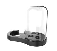 The Toothbrush Holder, Compatible for Oralb IO3 IO4 IO5 IO6 Electric Toothbrush Rack EB17 Brush Head Storage Bracket with Dust Cup(Black)