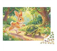 The Tortoise Puzzle for Boy & Girl 1000 Piece Recyclable The Hare Jigsaw Puzzle Fun And Challenging Family Game Great Gift Idea for Child‘s Birthday 70x50cm/1000pcs