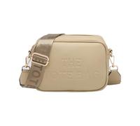 The Tote Bag Crossbody Camera Bag, Embossed Lettering, Wide Logo Strap, Multiple Colours (Moss Green)