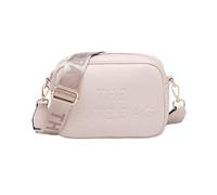 The Tote Bag Crossbody Camera Bag, Embossed Lettering, Wide Logo Strap, Multiple Colours (Nude)