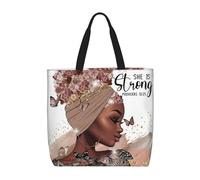 The Tote Bag for Women, Women Tote Bag, Cute Tote Bags for Women Girl Mother Gift Black African, African Woman, L