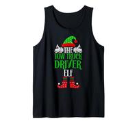 The Tow Truck Driver Elf - Towing Driver Wrecker Christmas Tank Top