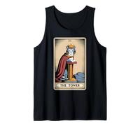 The Tower Cat Tarot Card Cat Scratching Post Tree Cat Tank Top