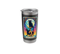 The Tower Cat Tarot Card Stainless Steel Insulated Tumbler
