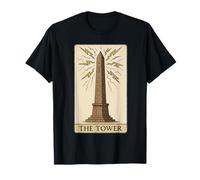 The Tower Obelisk Ancient Egyptian Tarot Card T-Shirt