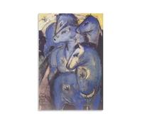 The Tower of Blue Horses, by Franz Marc Poster (2) Artworks Canvas Room Aesthetic Wall Art Prints Decor Framed-unframed 24x36inch(60x90cm)
