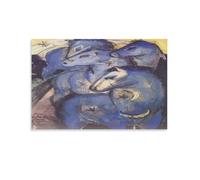 The Tower of Blue Horses, by Franz Marc Poster (3) Art Canvas Painting Decor Wall Print Photo Home Modern Decorative 12x18inch(30x45cm)