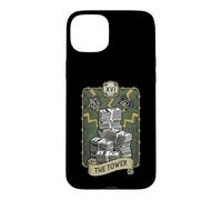 The Tower Tarot Card Dollar Money Astrology Case for iPhone 15 Plus