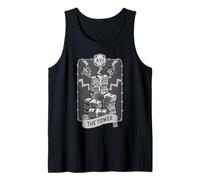 The Tower Tarot Card Dollar Money Dark Astrology Tank Top