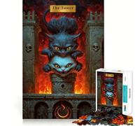 The Tower Tarot Card Jigsaw Puzzles for Adults1000 Pieces Think Smart Toy Family Bond Accurate Cut Seasonal Gift (50x75cm)