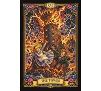 The Tower Tarot Card Notebook: Alice in Wonderland Edition