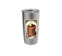 The Tower Tarot Card Pancake Tower Funny Pancake Stainless Steel Insulated Tumbler