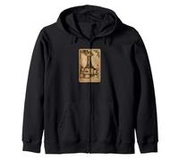 The Tower Tarot Card Scrapbook Design Zip Hoodie