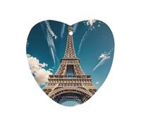 The Towering Iron Tower Car Air Freshener Hanging, Long Lasting Scented Car Aromatherapy Tablets, Love form Fragrance Scented Cards for Vehicles, Bedroom, Wardrobe Gray-style