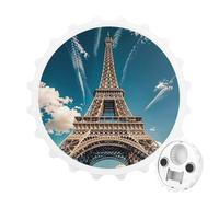 The Towering Iron Tower Magnetic Bottle Opener, Space Saving Kitchen Tool, Funny Beer Opener & Refrigerator Magnet for Camping, Traveling Camping White-style