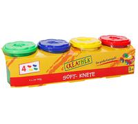 The Toy Company Creathek Modelling Clay Set of 4 Primary Colours 560 g