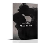 The Tragedy of Macbeth (2021 Film) Poster Canvas Oil Painting Canvas Art Poster Home Hanging Painting Bar Art Interior Wall Decoration PosterFrame-style16x24inch(40x60cm)